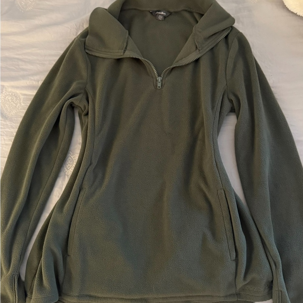 Eddie Bauer Sage Green Women's Fleece Hoodie